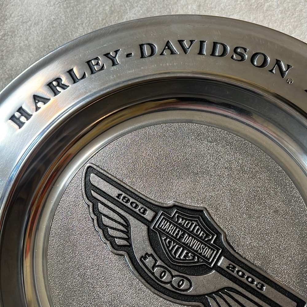 100 Years Of Great Motorcycles - Harley Davidson Anniversary Aluminum Plate 12”